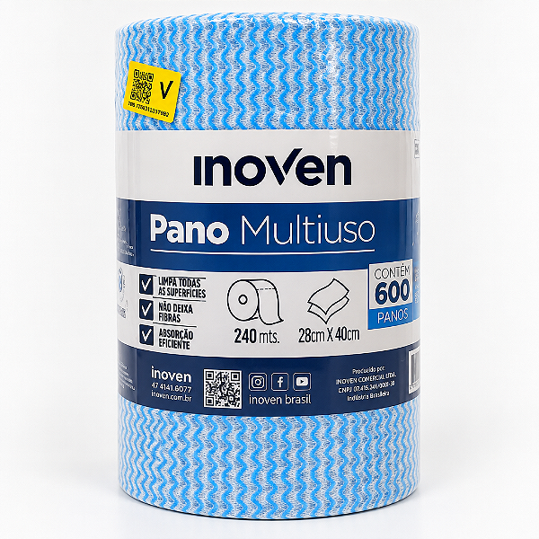 ROLO 28X40CM 240M AZUL 600UN - INOVEN