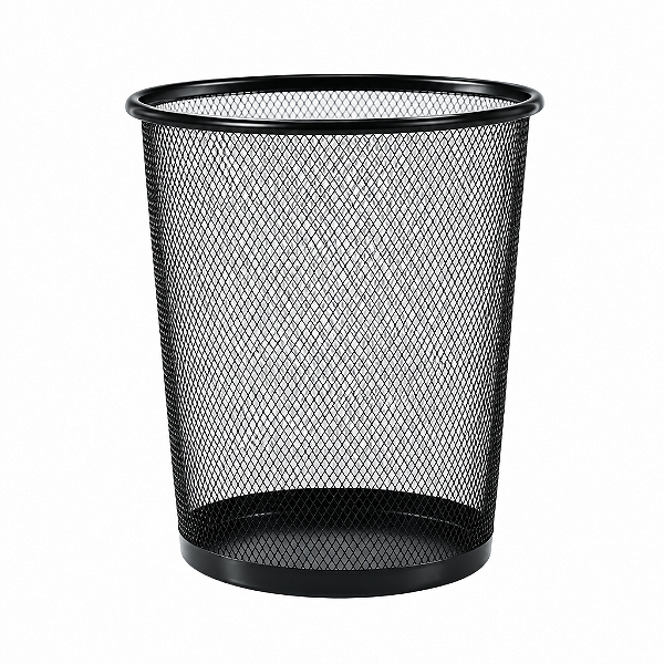 CESTO PARA LIXO ARAMADO PRETO - KIT