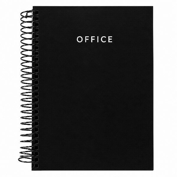 CADERNO ESPIRAL 1/4 COM 96FLS OFFICE - KIT