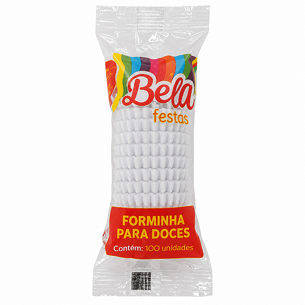 FORMA DOCE LISO BRANCO 100UN - BELLO