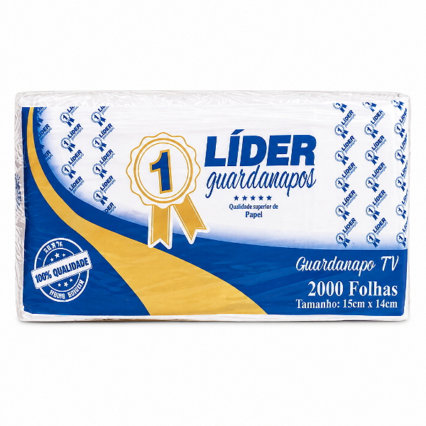 GUARDANAPO TV 13X14 C/ 2000UN FLS-LIDER