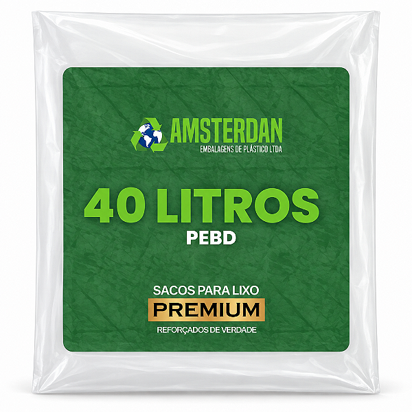 SACO LIXO REFOR LEITOSO 40 LITROS 5KG-AMSTERDAN