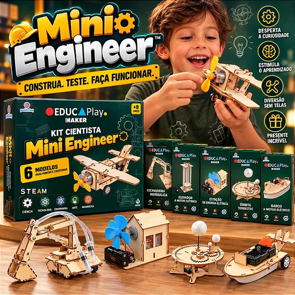 Kit Cientista Infantil Mini Engineer Maker Modelo Variado 1 UN