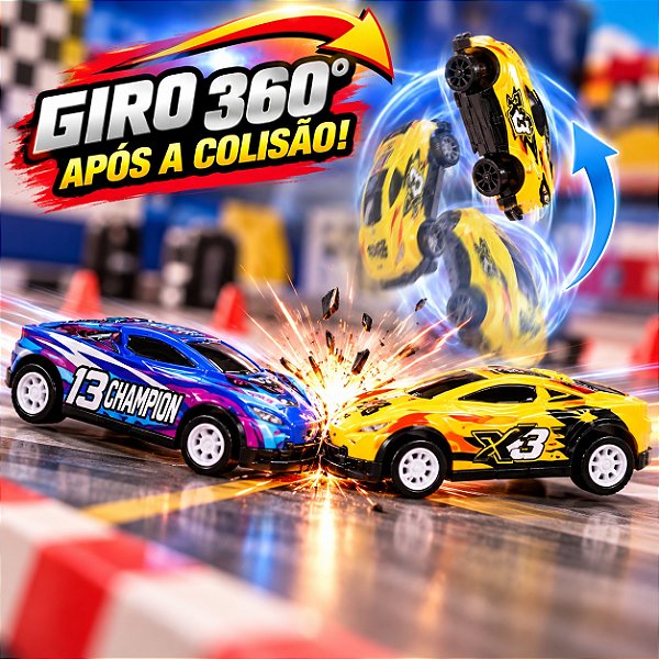 Carrinho Strikers Vai e Volta Salto Giro 360°