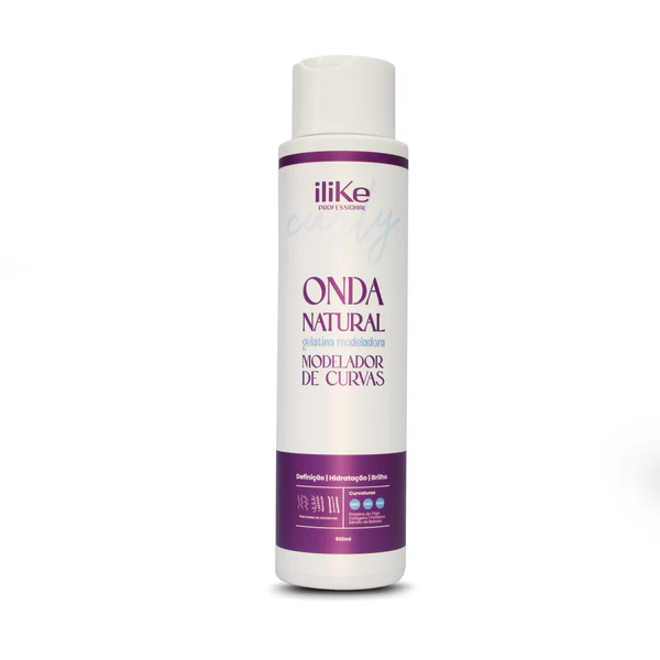 iLike - Onda Natural Gelatina Modeladora Cabelos  Cacheados 500ml