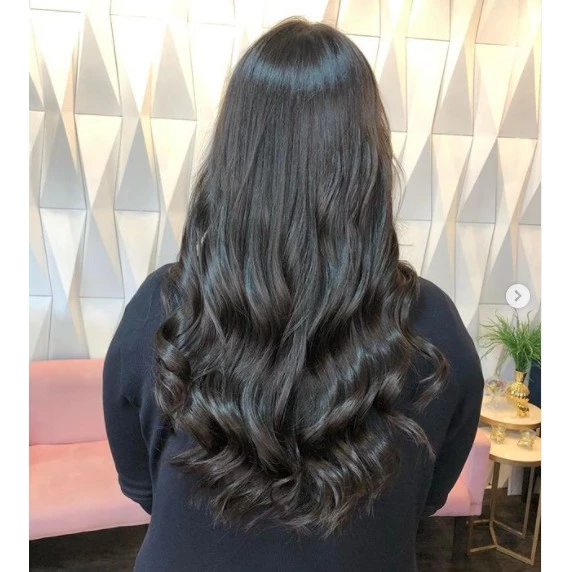 Cabelo Castanho Liso Vietnamita 100% Humano TELA 70CM 30GR