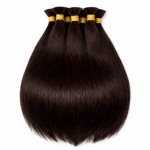 Cabelo Humano Castanho Natural Ondulado 60/65cm 400 gramas
