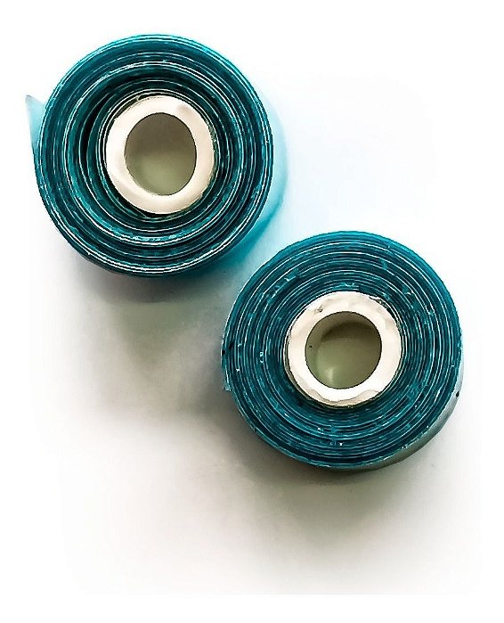 Fita Adesiva Dupla Face Para Mega Hair Azul - 1 Metro