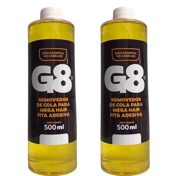 Removedor E Tira Excesso Megahair Fita Adesiva Kit 2x500ml
