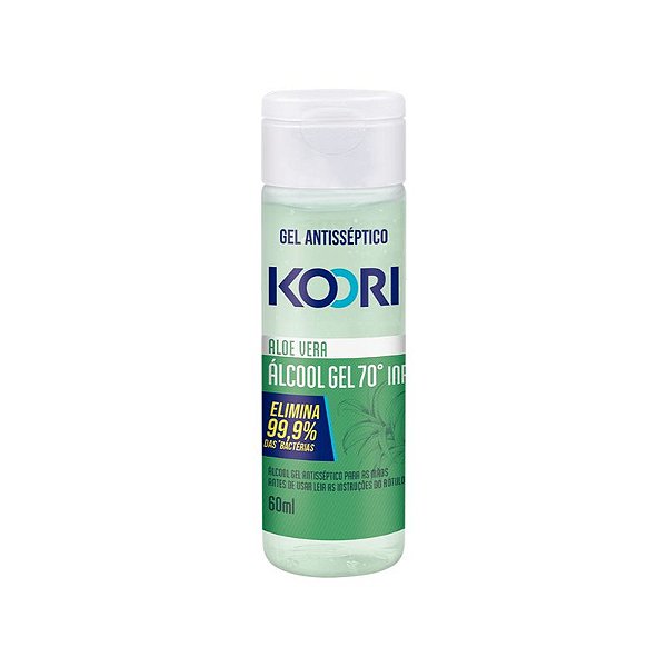 KOORI ALCOOL GEL ANTISSEPTICO MAOS ALOE VERA 60 ML