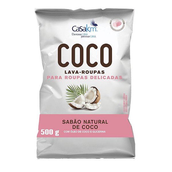 LAVA ROUPAS COCO CASA KM ROUPAS DELICADAS 400 GRAMAS