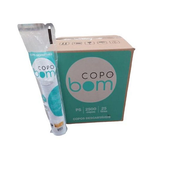 COPO DESCARTAVEL VEROCOPO TRANSP. 200 ML COM 100 UNIDADES