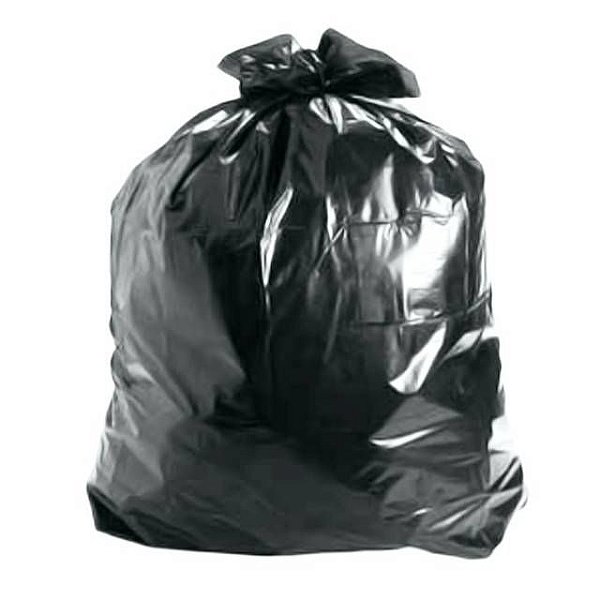 SACO PARA LIXO PRETO 60 LITROS COM 100 UNIDADES