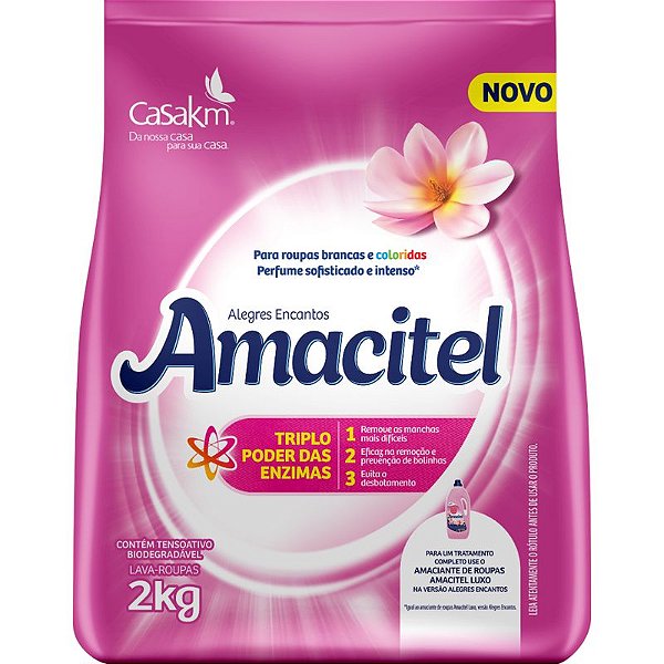 LAVA ROUPAS AMACITEL CASA KM ALEGRES ENCANTOS BAG 02 KGS