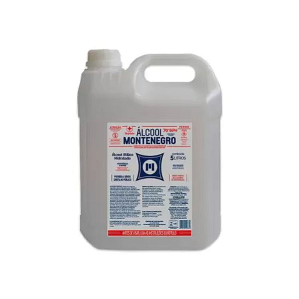 ALCOOL MONTENEGRO LIQ. HIDRATADO 70 INPM 05 LITROS