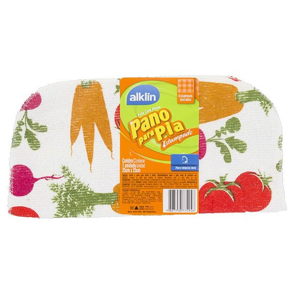 ALKLIN PANO PARA PIA 25X25 P ESTAMPADO C/ 1 UNID