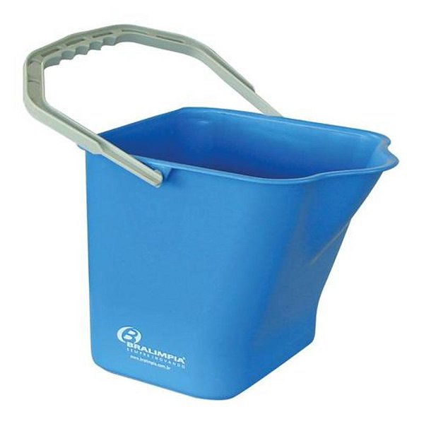 BRALIMPIA BALDE 15 LITROS COM ALCA AZUL BA15AZ