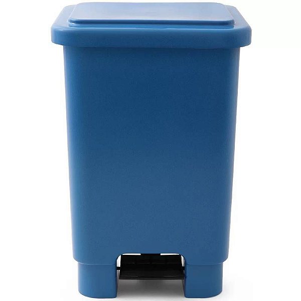 LAR LIXEIRA 50 LTS COM PEDAL AZUL