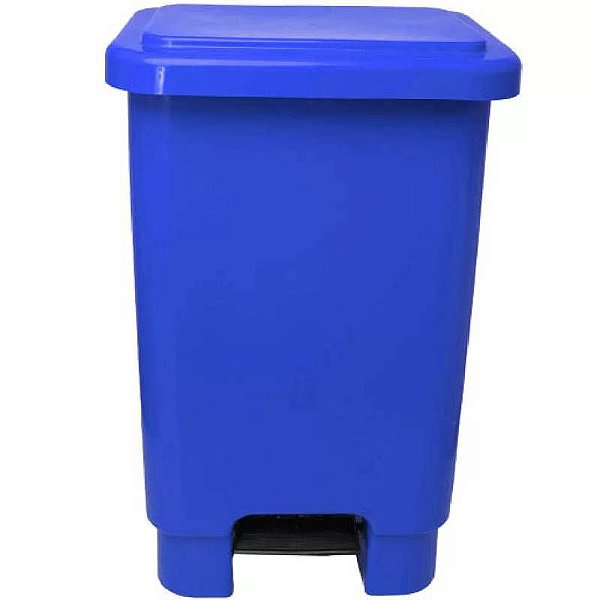 LAR LIXEIRA 15 LTS COM PEDAL AZUL