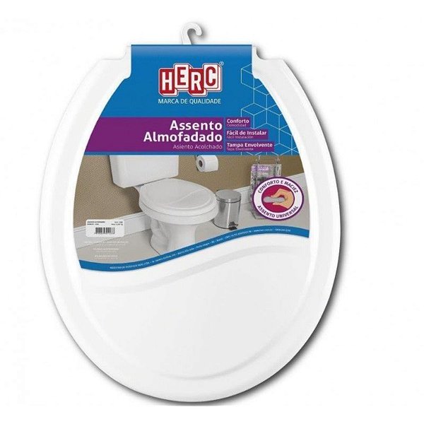 ASSENTO SANITARIO HERC ALMOFADADO BRANCO REF 2385