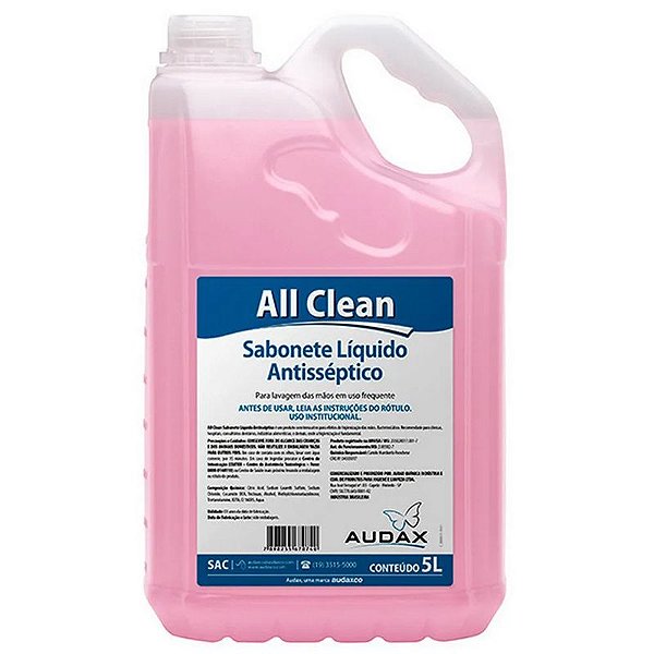 AUDAX ALL CLEAN SABONETE ANTISSEPTICO 05 LITROS