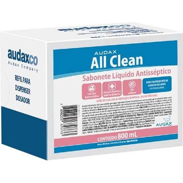 AUDAX ALL CLEAN SABONETE ANTISSEPTICO 800 ML