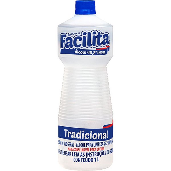 AUDAX FACILITA ALCOOL TRADICIONAL  46º 01 LITRO