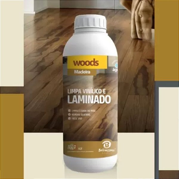 BELLINZONI WOODS MADEIRA LIMPA VINILICO E LAMINADO 01 LITRO