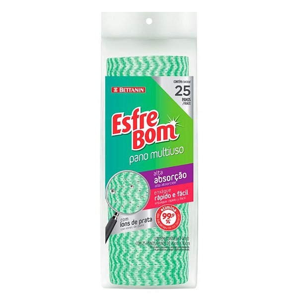 BETTANIN ESFREBOM PANO MULTIUSO ROLO VERDE