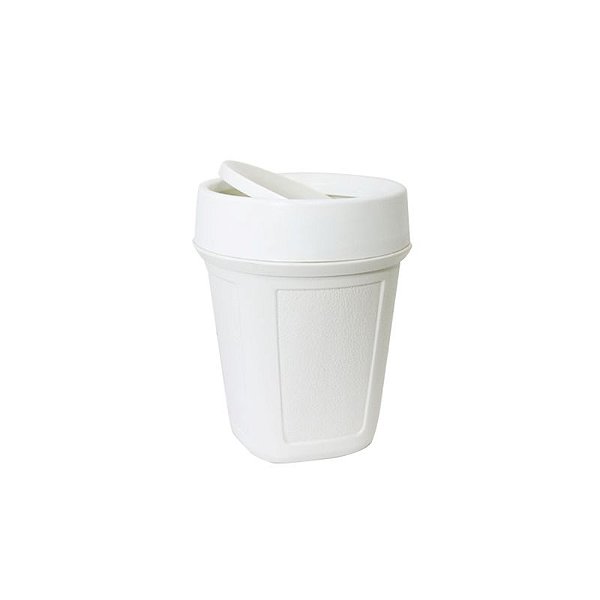 CIPLA LIXEIRA COM TAMPA BASCULANTE BRANCO 07 LITROS