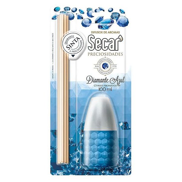 DIFUSOR DE AROMAS SECAR PRECIOSIDADES - DIAMANTE AZUL100 ML