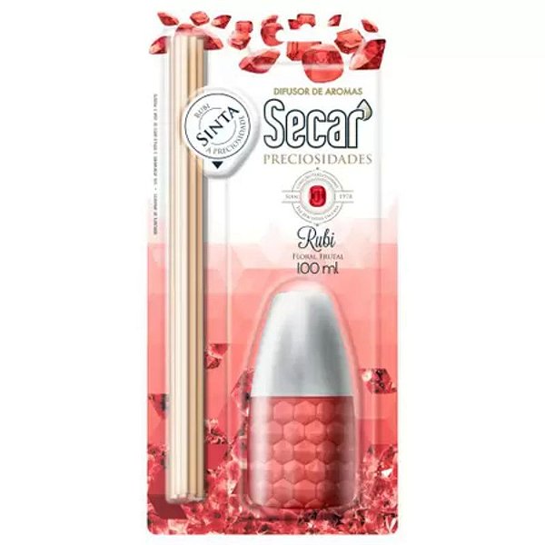 DIFUSOR DE AROMAS SECAR PRECIOSIDADES - RUBI 100 ML
