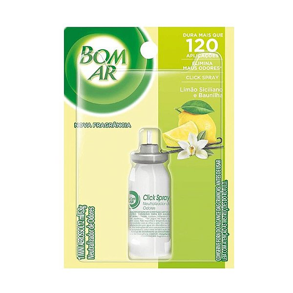 BOM AR CLICK SPRAY LIMAO / BAUNILHA 12 ML