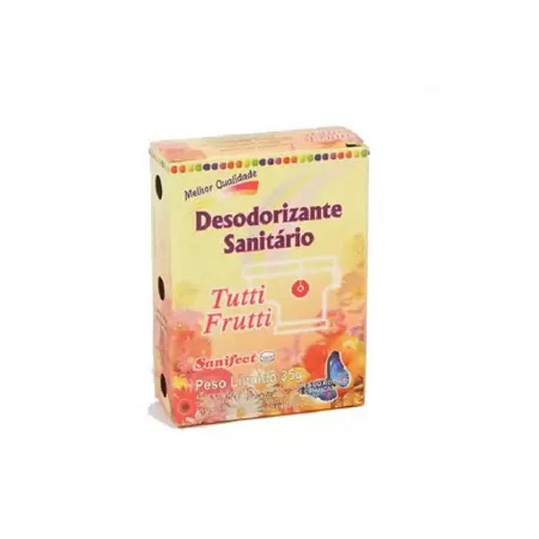 PEDRA SANITÁRIA SANIFECT TUTTI FRUTTI 25 GRAMAS