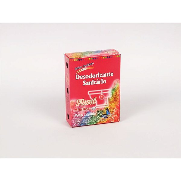 PEDRA SANITÁRIA SANIFECT FLORAL 25 GRAMAS