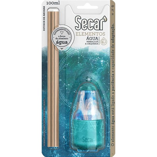 DIFUSOR DE AROMAS SECAR ELEMENTOS AGUA 100 ML