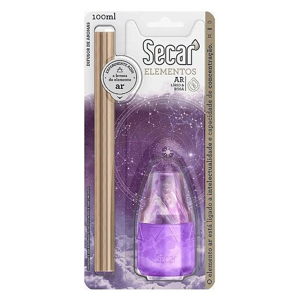 DIFUSOR DE AROMAS SECAR ELEMENTOS AR 100 ML
