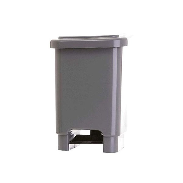 LAR LIXEIRA 50 LTS COM PEDAL CINZA