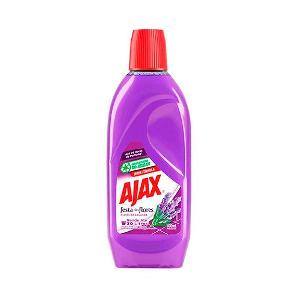 LIMPADOR AJAX FESTA FLORES LAVANDA 500 ML
