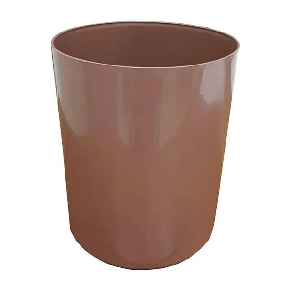JSN CESTO LIXO 29 CM SEM TAMPA MARROM - 14 LITROS