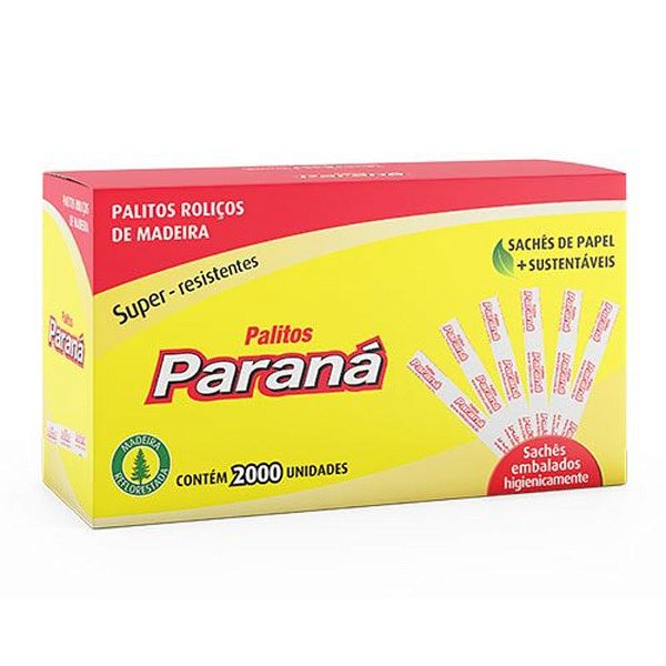 PALITO MADEIRA EMBALADO PARANA COM 2000 UNIDADE