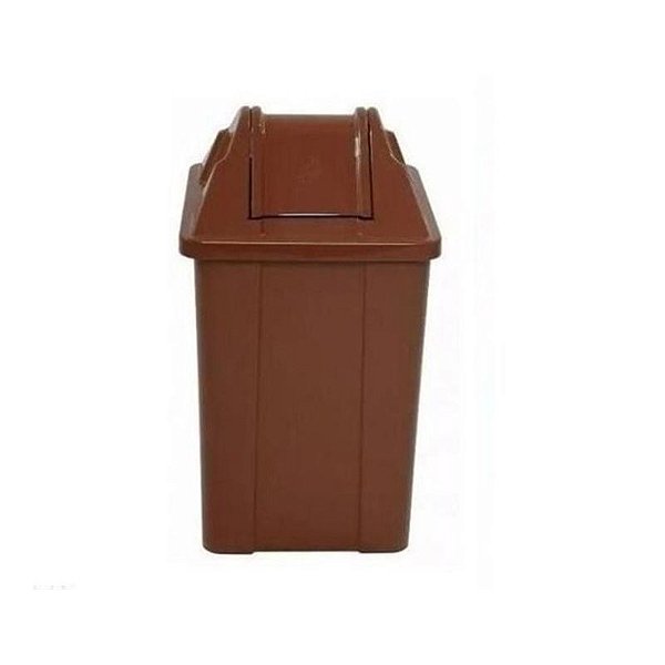LIXEIRA BASCULANTE JSN MARROM 60 LITROS