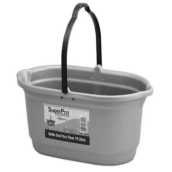 SUPERPRO BALDE OVAL PLASTICO 19 LITROS