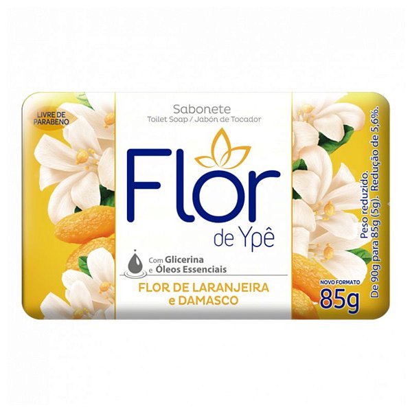 SAB.FLOR YPE SUAVE AMARELO FLOR DE LAR./DAMASCO 85 GRAMAS