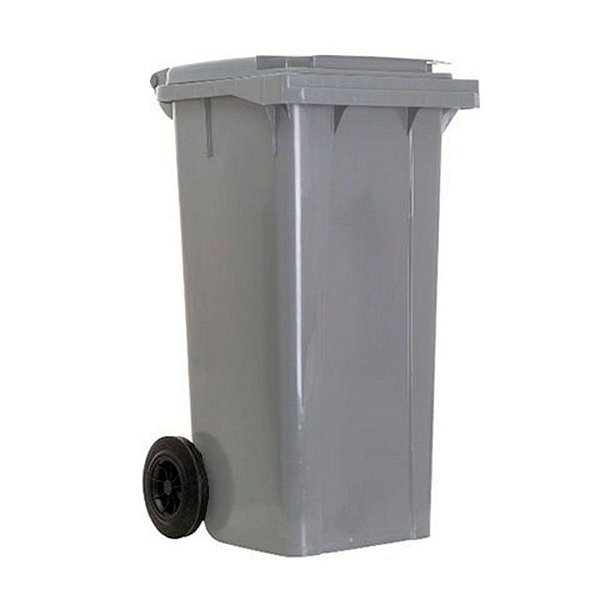 LAR CONTENTOR DE LIXO 120 LITROS CINZA