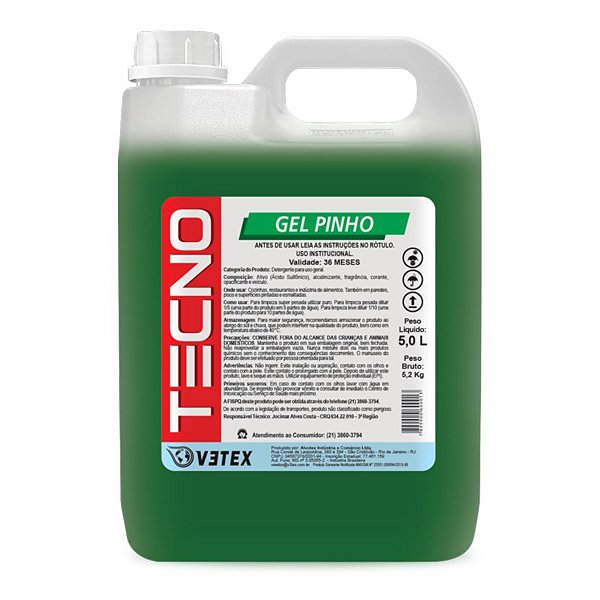 ALVOTEX GEL PINHO 02 LTS - DETERGENTE - TECNO