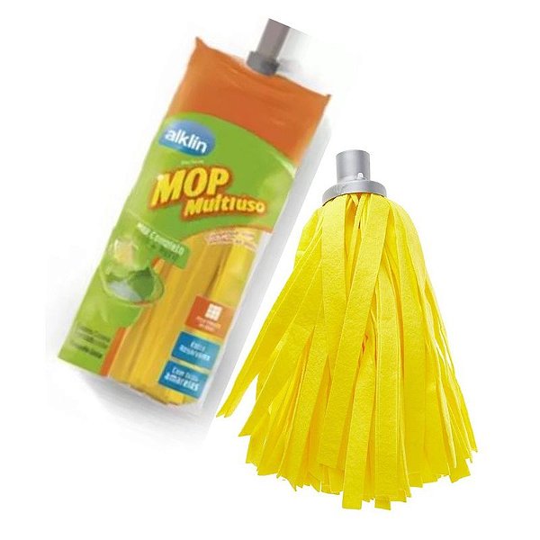 ALKLIN REFIL PARA MOP TIRAS MULTIUSO AMARELO