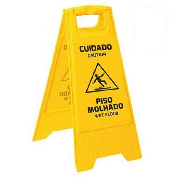 PLACA SINALIZACAO PISO MOLHADO STAR CLEAN