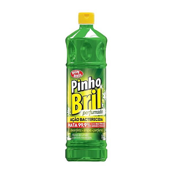 DESINFETANTE PINHO BRIL FLORES LIMAO 01 LITRO