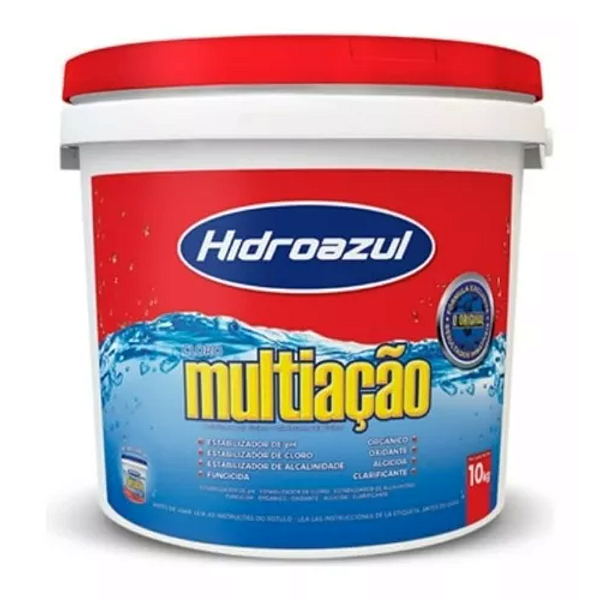 HIDROAZUL CLORO MULTIACAO 10 KGS